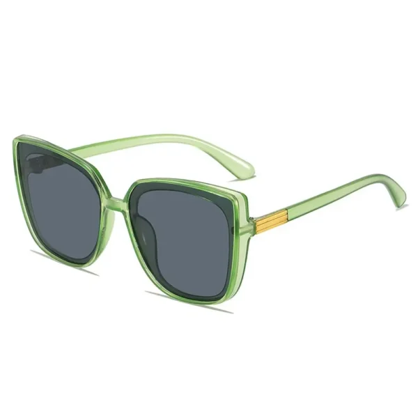 Gafas de Sol Retro Cat Eye Oversize - Negro Vintage UV400 6
