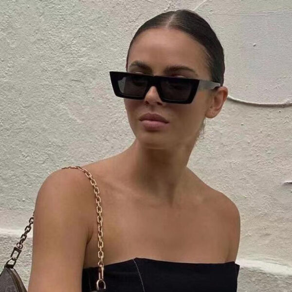 Gafas de Sol Rectangulares con Montura grande – Diseño Minimalista y Actual UV400 19