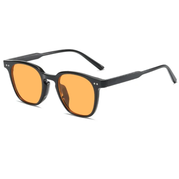 Gafas de Sol Cuadradas con Lentes Ámbar | Estilo Retro Moderno con Protección UV400 1