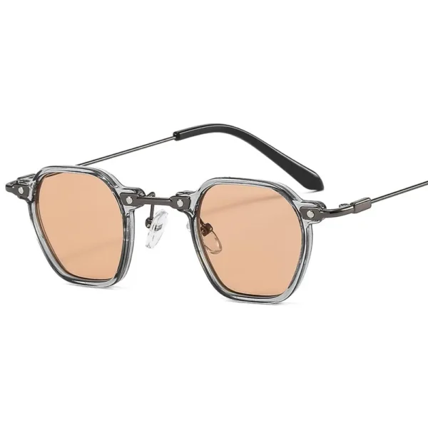 Gafas de sol cuadradas Vintage para mujer y hombre, diseño de marca de lujo, gafas de sol poligonales elegantes, gafas de sol para conducir UV400, gafas femeninas 2025 2