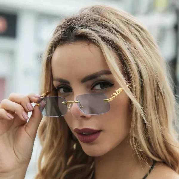 Gafas de Sol Retro Vintage - Detalle leopardo dorado. Protección UV400 2