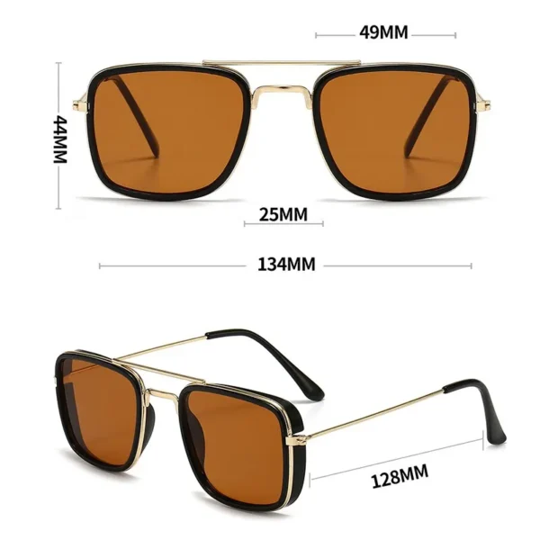 Gafas de Sol de Metal Unisex – Diseño Clásico y Minimalista, Ligeras, Protección UV400 6
