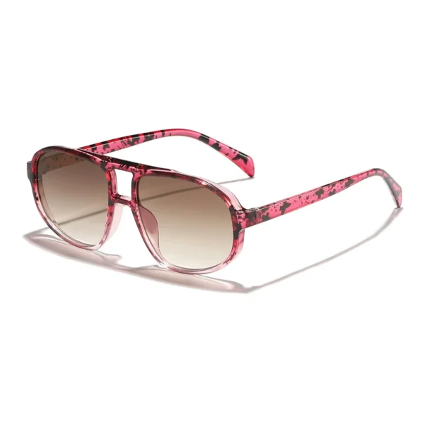 Gafas de Sol Vintage de Gran Tamaño con Montura Cuadrada Estilo Retro 4