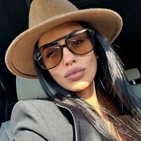 Gafas de sol aviador Vintage Doble puente - Estilo Moderno en Pasta. UV400 2