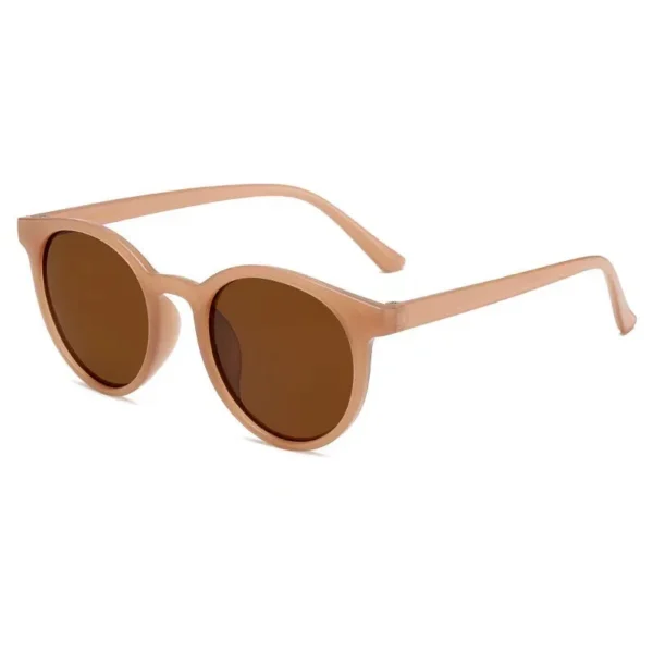 Gafas de Sol Redondas con Montura Gruesa de Acetato y Lentes Tipo Espejo UV400 7