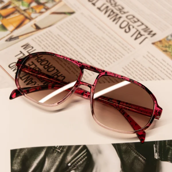 Gafas de Sol Vintage de Gran Tamaño con Montura Cuadrada Estilo Retro 3