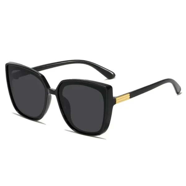 Gafas de Sol Retro Cat Eye Oversize - Negro Vintage UV400 3