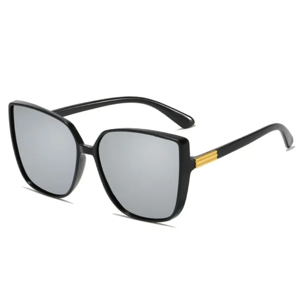 Gafas de Sol Retro Cat Eye Oversize - Negro Vintage UV400 2