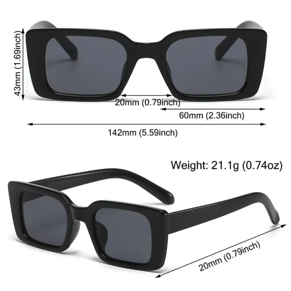 Gafas de Sol Cuadradas Estilo Vintage | Lentes Degradadas UV400 1