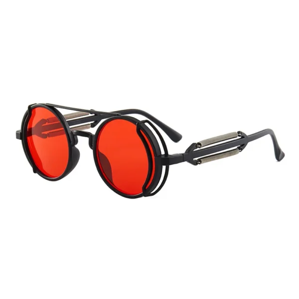 Gafas de Sol Góticas Redondas con Doble Patilla – Diseño Único y Protección UV400 5