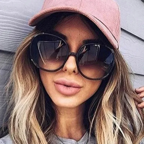 Gafas de Sol Redondas Oversize Vintage | Lentes Degradadas UV400 3