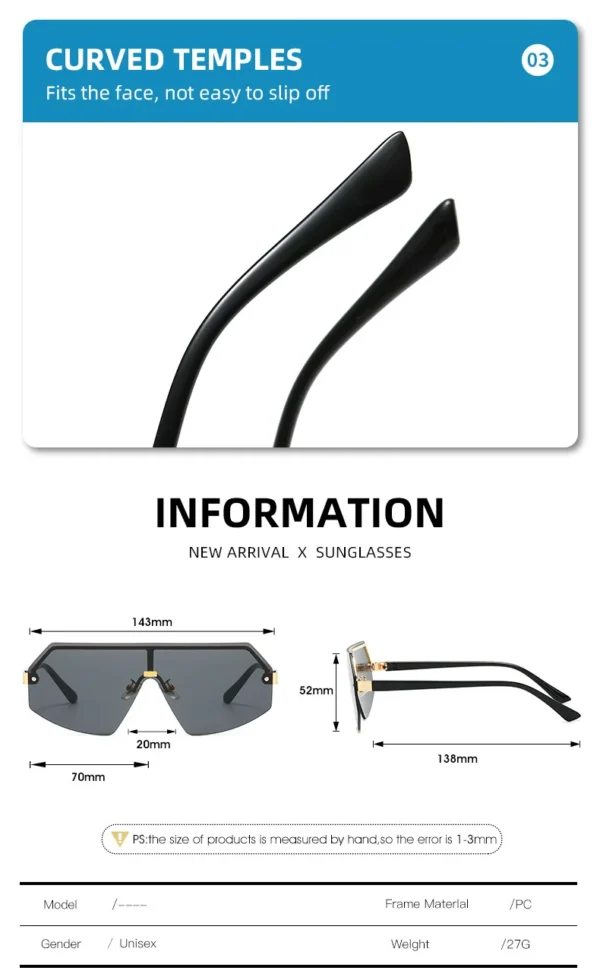 Gafas de Sol Oversize Estilo Retro | Diseño de Lujo Protección UV400 4