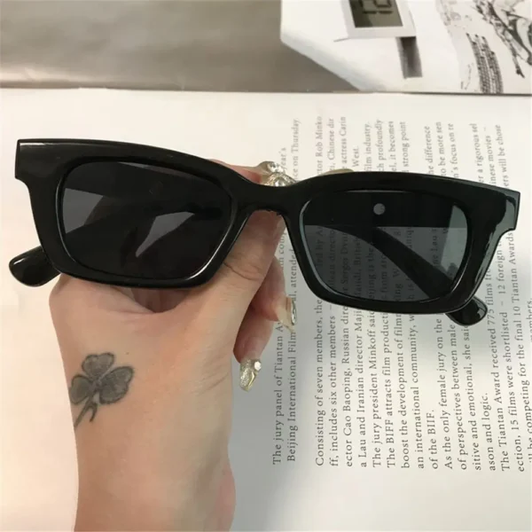 Gafas de Sol Rectangulares Retro con Montura Estrecha | Estilo Vintage UV400 1