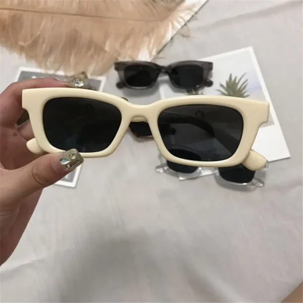 Gafas de Sol Rectangulares Retro con Montura Estrecha | Estilo Vintage UV400 4
